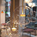 Lustre de lustre de lustre de vidro lâmpada de bolha pendurada